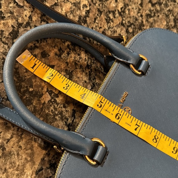 Michael Kors Blue large dome satchel Handbag NWT - Picture 14 of 17